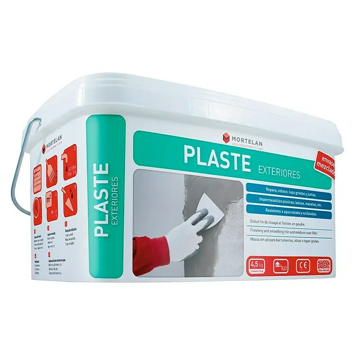 Gecol Masilla Plaste exteriores Mortelan - 4,5 kg