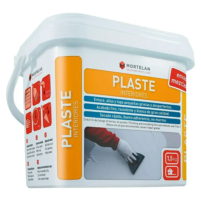 Gecol Masilla Plaste interiores Mortelan - 1,5 kg