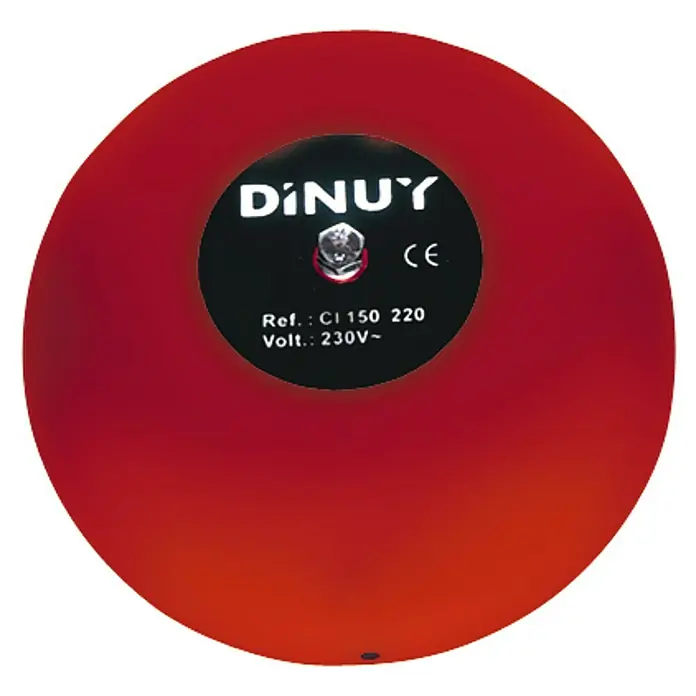 Dinuy Timbre de campana Industrial - 220 V, Diámetro: 15 cm