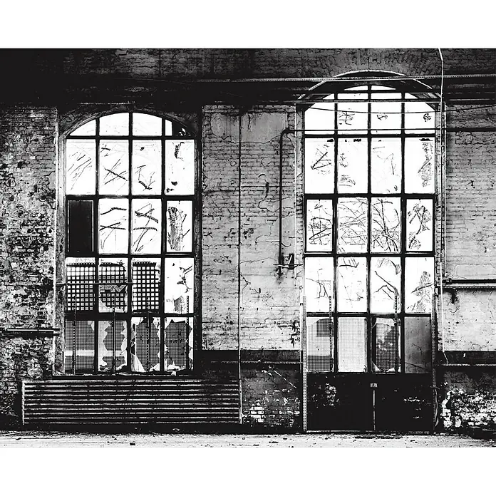 Rasch Fototapete Industriehalle - B x H: 372 x 300 cm, Vlies