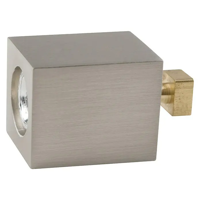 Expo Ambiente Deckenträger Go - Edelstahloptik, Geeignet für: 18 x 18 mm Profil - Vorderansicht