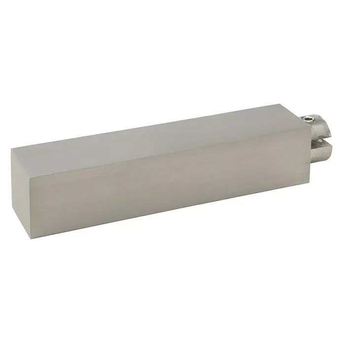 Expo Ambiente Eindstuk Go - Rvs-look, Geschikt voor: 18 x 18 mm profiel - Vooraanzicht