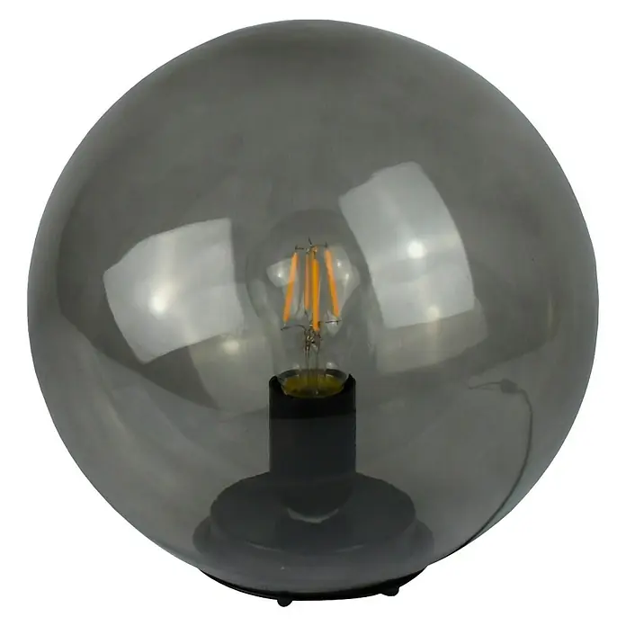 Tween Light Lámpara de sobremesa redonda Nerano - 40 W, Ø x Al: 250 mm x 24,5 cm, Humo, E27