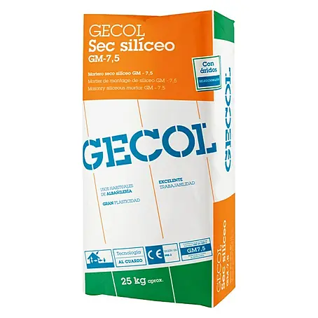 Gecol  Mortero de cemento Sec Silíceo GM-7,5