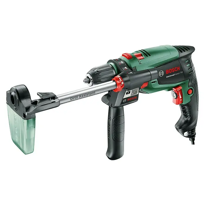 Bosch Schlagbohrmaschine UniversalImpact 700 - 700 W, Leerlaufdrehzahl: 50 U/min - 3.000 U/min, Mit Drill-Assistant - Linke Seitenansicht