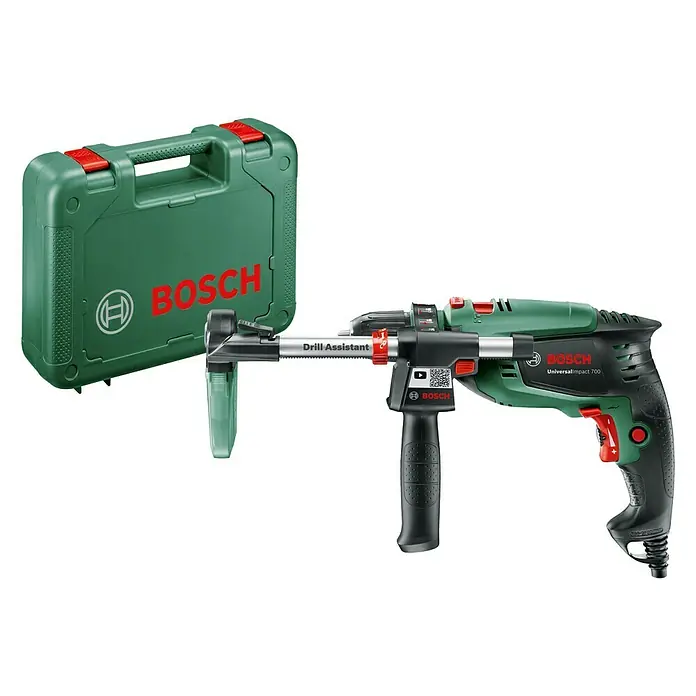 Bosch Schlagbohrmaschine UniversalImpact 700 - 700 W, Leerlaufdrehzahl: 50 U/min - 3.000 U/min, Mit Drill-Assistant - Linke Seitenansicht