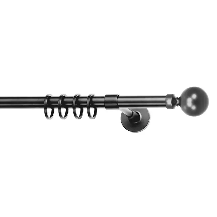 Sombra Gardinenstange - Schwarz, Länge: 160 cm, Durchmesser: 20 mm