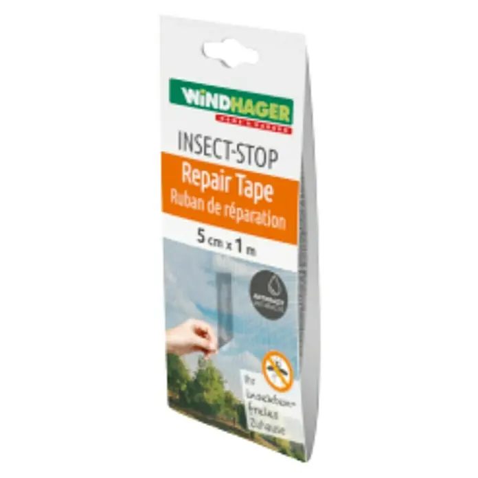 Windhager Insektenschutz-Reparaturband - Glasfaserverstärkter Kunststoff (GfK), 1 m x 5 cm