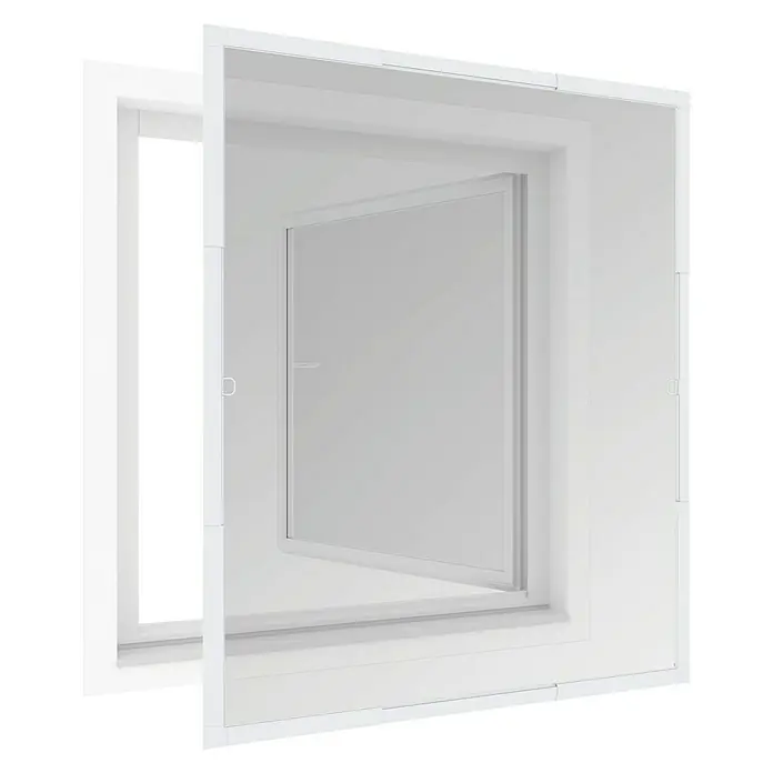 Windhager Insektenschutz-Fensterrahmen Flexi Fit - 100 x 120 cm, Weiß