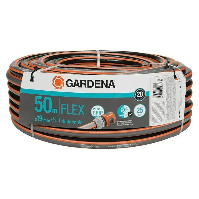 Gardena Manguera para jardín Confort Flex - Largo: 50 m, Diámetro tubo flexible: 19 mm
