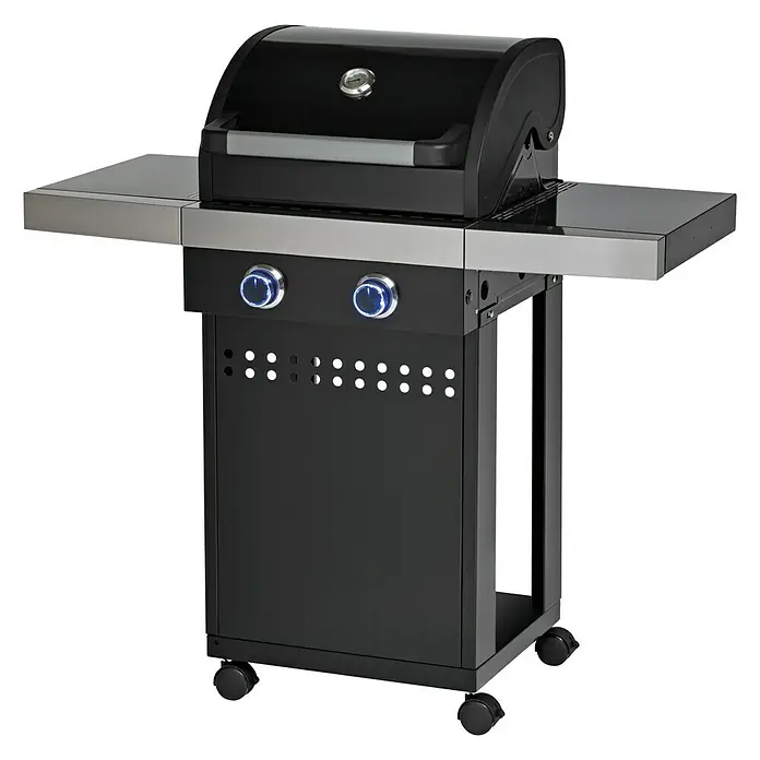 Grillstar Barbacoa de gas Atlanta II 200 - Número de quemadores: 2, Superficie parrilla: 50 x 41,5 cm, 7 kW