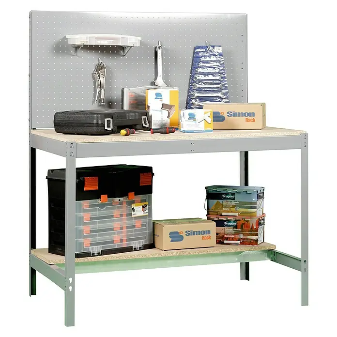 Simonrack Simonwork Banco de trabajo BT2 - L x An x Al: 61 x 151 x 144,5 cm, Gris