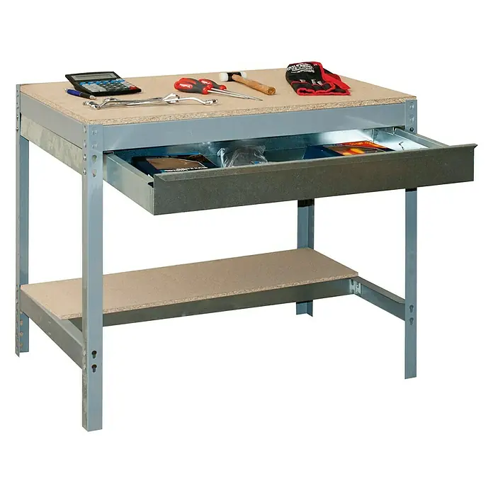 Simonrack Simonwork Banco de trabajo BT0 Box - L x An x Al: 76 x 121 x 84,2 cm, Capacidad de carga: 600 kg, Gris