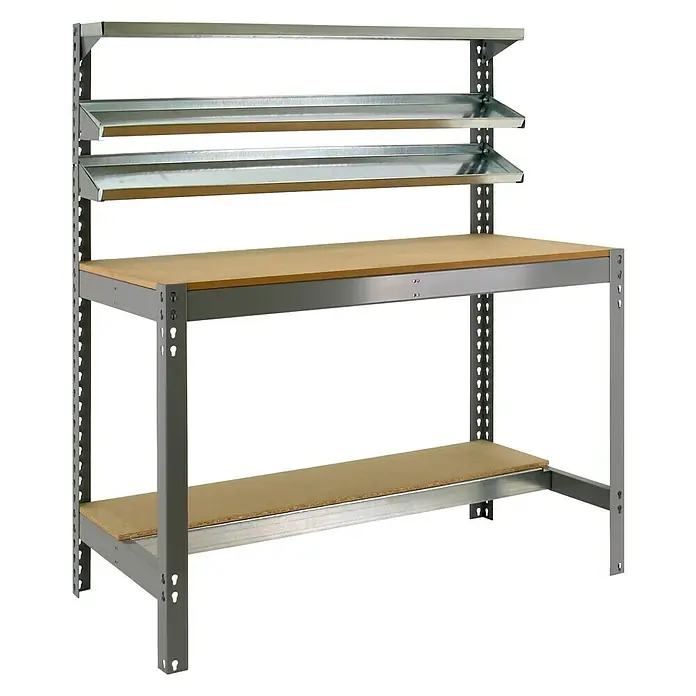 Simonrack Simonwork Banco de trabajo BT1 - L x An x Al: 76 x 151 x 144,5 cm, Gris
