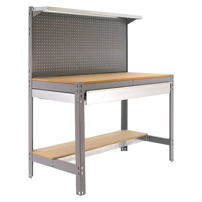 Simonrack Simonwork Banco de trabajo BT3 Box - L x An x Al: 61 x 151 x 144,5 cm, Número de cajones: 1 ud., Gris