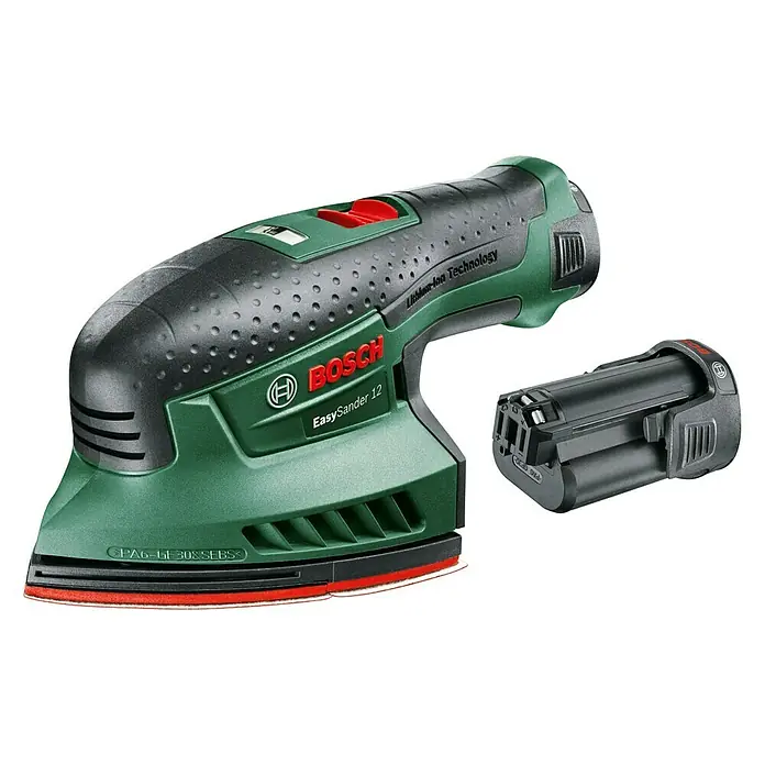 Bosch Akku-Multischleifer EasySander 12 - 12 V, 2 Akkus, 22.000 U/min - Linke Seitenansicht