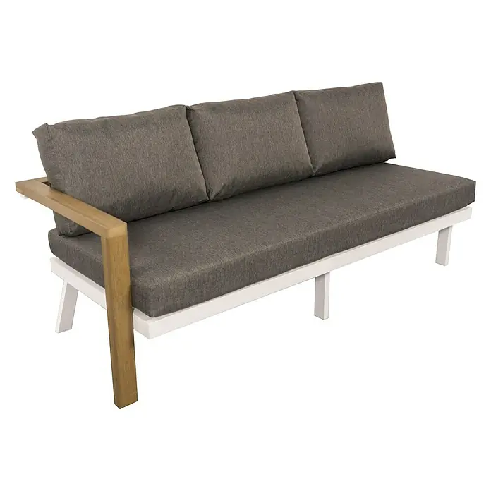 Sunfun Conjunto de muebles Morgana - 4 piezas, Marrón/Blanco