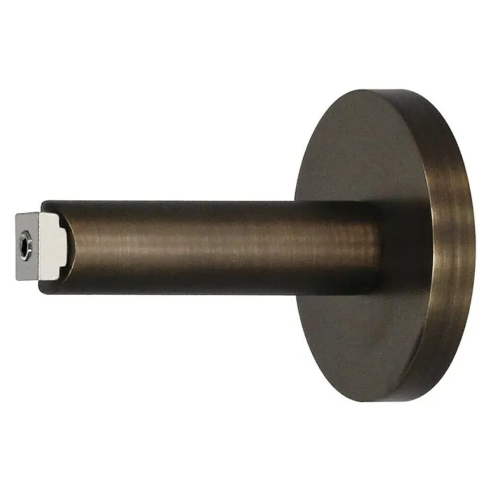 Expo Ambiente Träger Match - Bronze, Geeignet für: Gardinenstangen Ø 25 mm, 8 cm - Vorderansicht