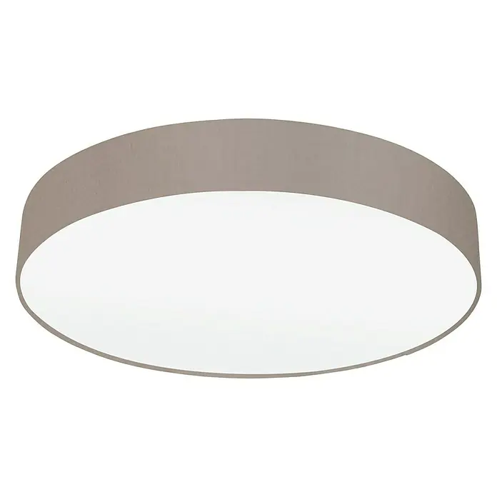 Eglo Pasteri Deckenleuchte rund - 180 W, Ø x H: 570 mm x 15 cm, Taupe, Weiß, E27