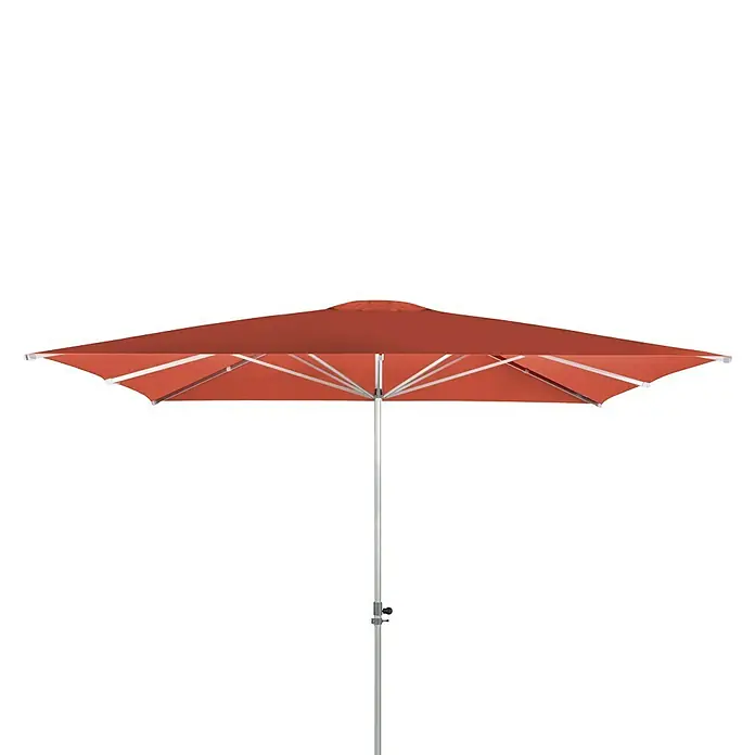 Doppler Alu Expert Sonnenschirm Teleskop - Terracotta, 350 x 350 cm