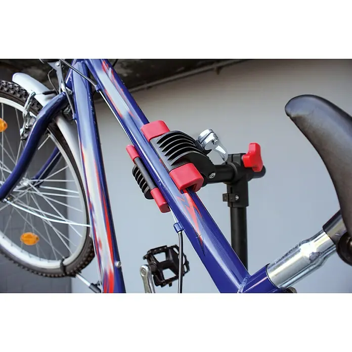 Stalak za popravak bicikla - Prikladno za: Okvir bicikla s Ø 25 – 40 mm, Podešavanje po visini: 108 cm - 190 cm, 30 kg - Detaljan prikaz