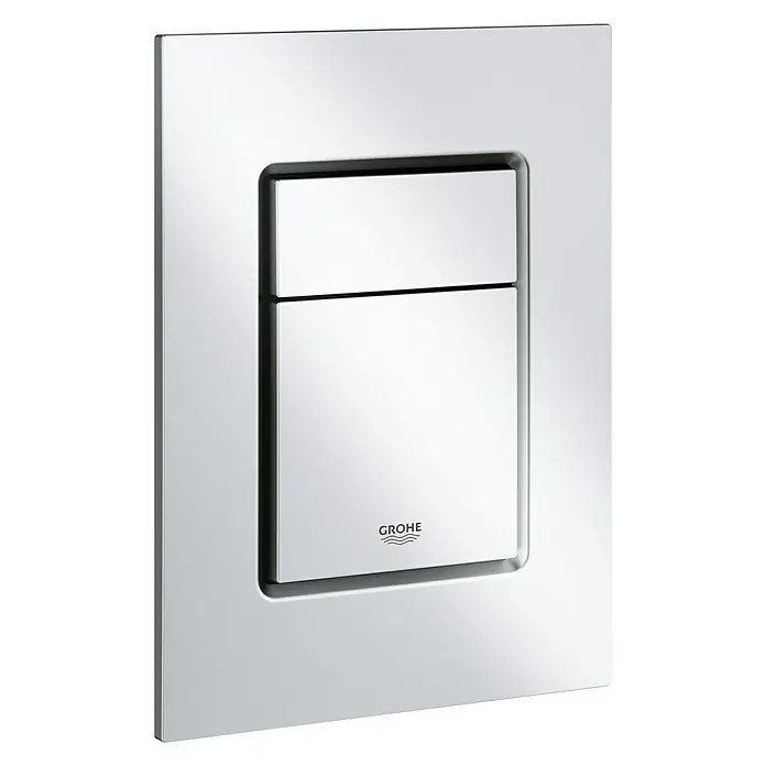 Grohe Betätigungsplatte Skate Cosmopolitan S - Chrom matt, 2-Mengen-Spülung - Vorderansicht