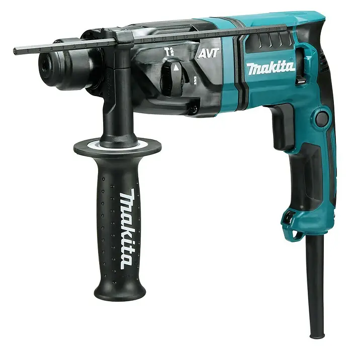 Makita Bohrhammer HR1841FJ - 470 W, Leerlaufdrehzahl: 0 U/min - 2.100 U/min, Einzelschlagstärke: 1,4 J - Vorderansicht