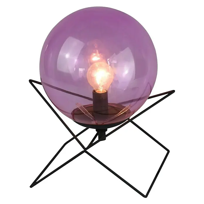 Tween Light Tischleuchte rund Via - 40 W, Ø x H: 200 mm x 27,5 cm, Rosa, E14 - Vorderansicht