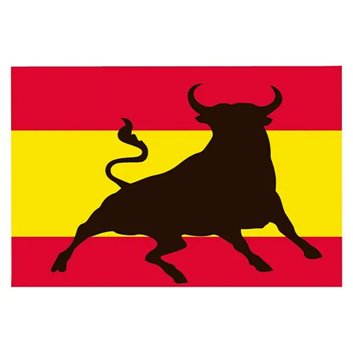 Etiqueta adhesiva Toro España - Bandera