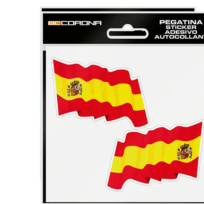 Etiqueta adhesiva ondeante España - Bandera
