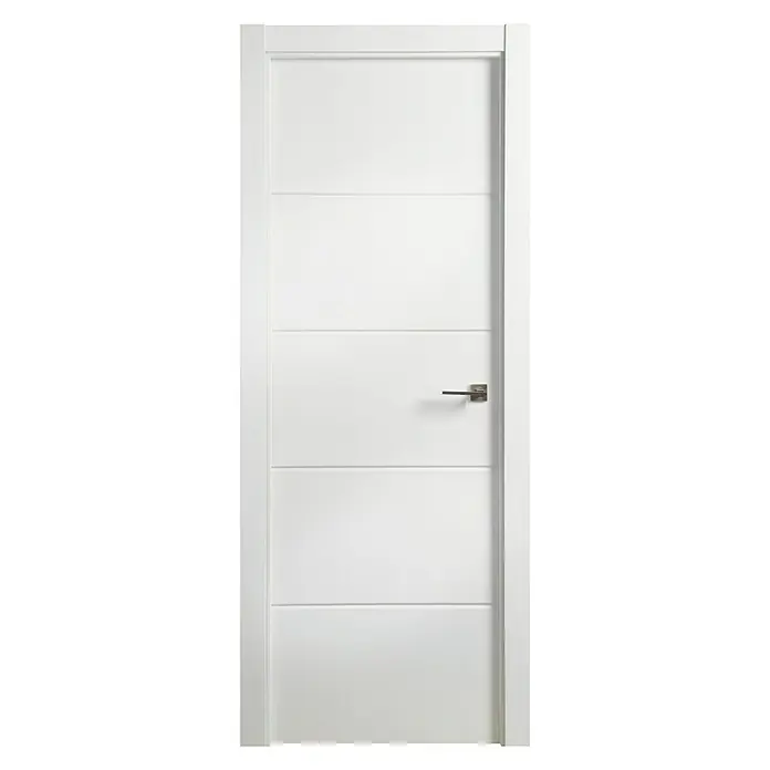 Solid Elements Puerta interior Mannheim - 62,5 x 203 cm, Apertura según normativa: Izquierda, Blanco lacado, Macizo, Ciega