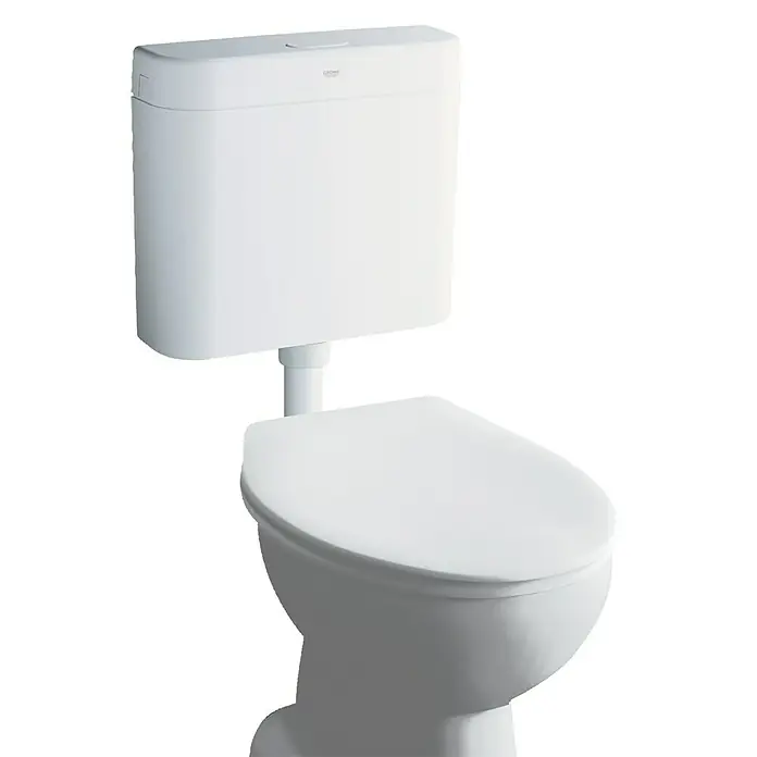 Grohe Spülkasten - Spülmenge: 6 - 9 l, 1-Mengen-Spülung, Polystyrol, Weiß - Vorderansicht