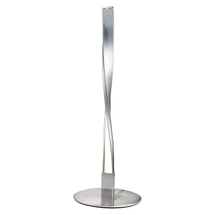 Lámpara de sobremesa LED Merit - 3 W, L x An x Al: 10 x 10 x 30 cm, Níquel, Blanco neutro