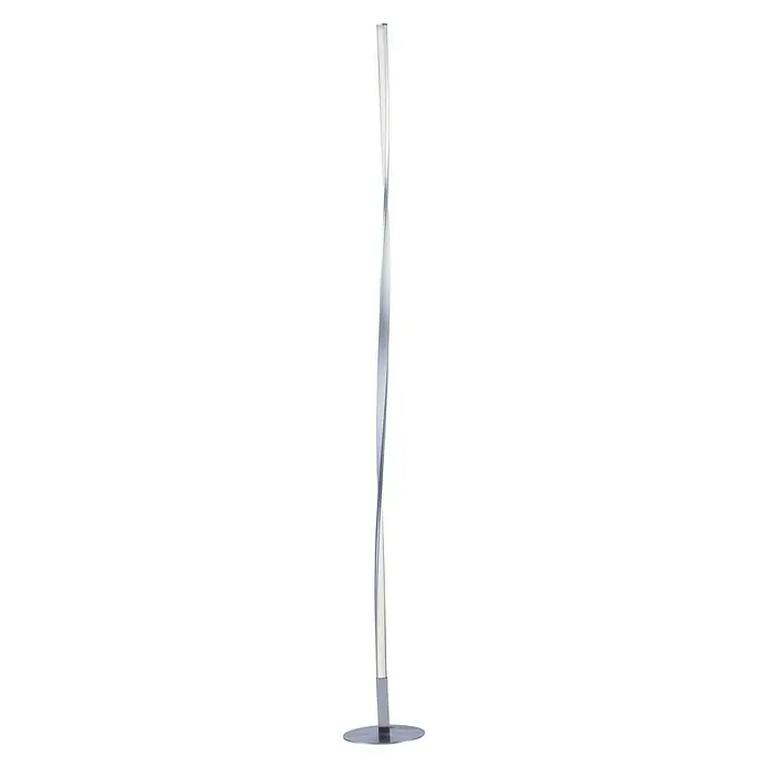 Lámpara de pie LED Merit - 12 W, Altura: 120 cm, Níquel, Blanco neutro