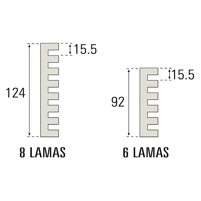 Rejilla de ventilación - Ancho: 59,8 cm, Blanco