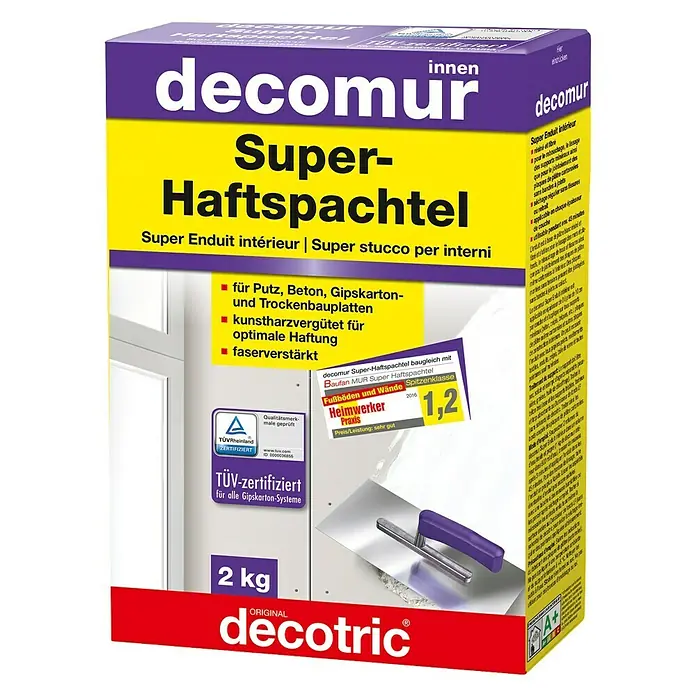 Decotric decomur Super-Haftspachtel decomur - 2 kg - Vorderansicht