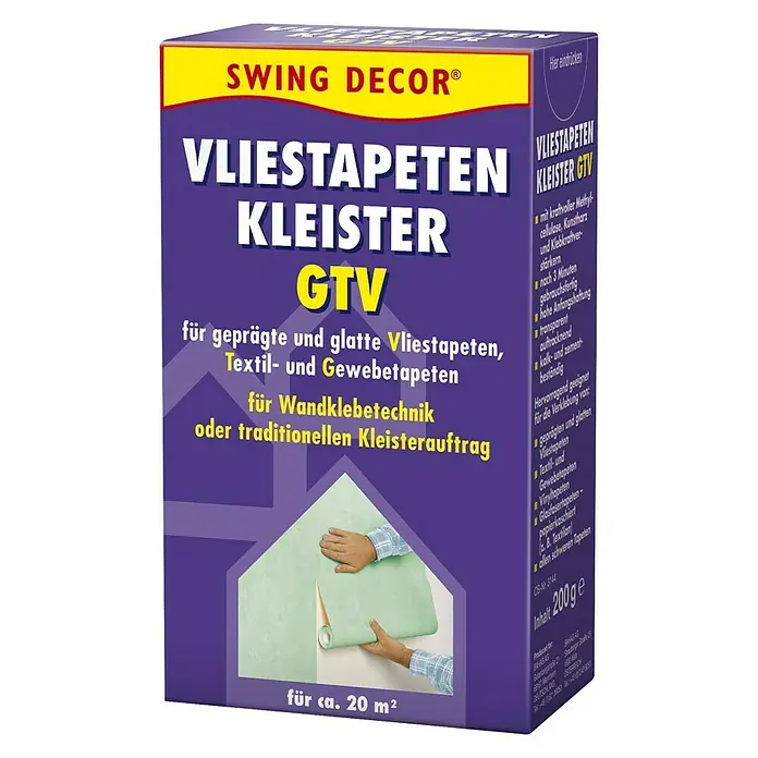 Swing Decor Vliestapeten-Kleister GTV - 200 g - Rechte Seitenansicht