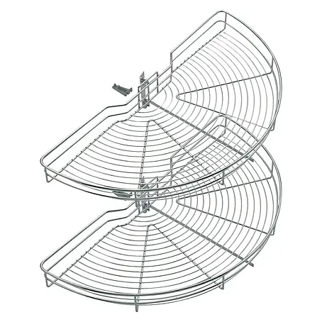 Estantería rinconera metálica semicircular 75