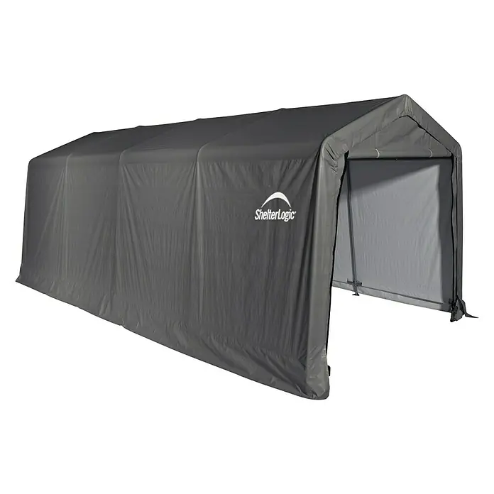 ShelterLogic Garaža - 610 x 300 x 240 cm, Plastika - Pogled s desne strane
