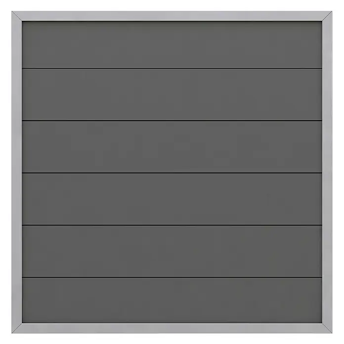 Sichtschutzelement - WPC, 180 x 180 cm - Vorderansicht