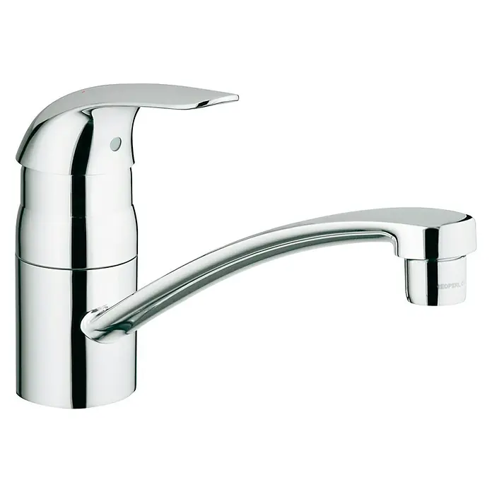 Grohe Start Eco Grifo de cocina - Cromo, Brillante, Caño horizontal - Vista angular