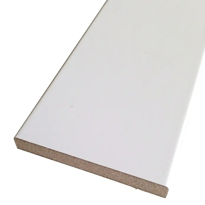 Rufete Tapeta MDF Blanco - 7 x 224 cm, Blanco, 1 ud. - Vista angular