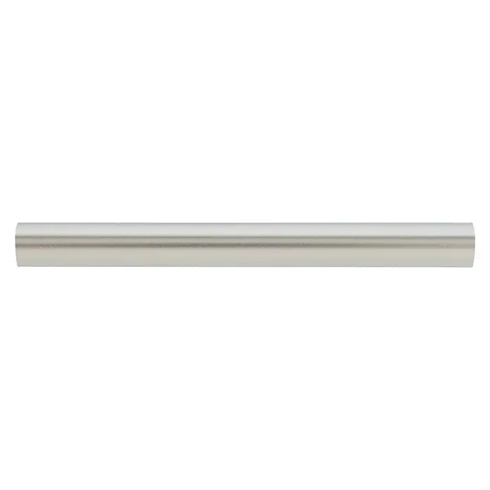 Barra para cortinas metálica - Plateado, Largo: 202 cm, Diámetro: 28 mm - Vista superior
