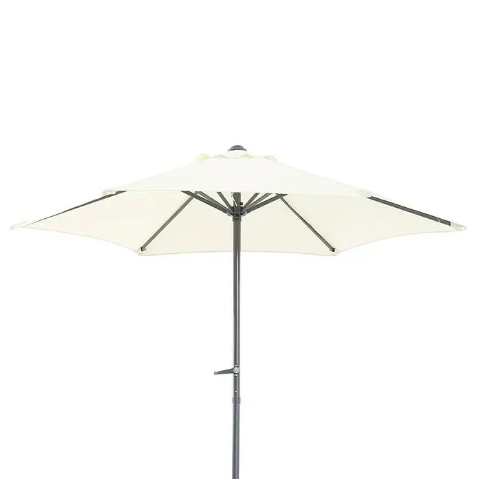 Sunfun Parasol Trentino II - Crudo, Diámetro: 200 cm - Vista frontal