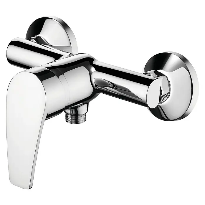 Cosmobath Bailey Grifo monomando de ducha - Cromo, Brillante - Vista angular