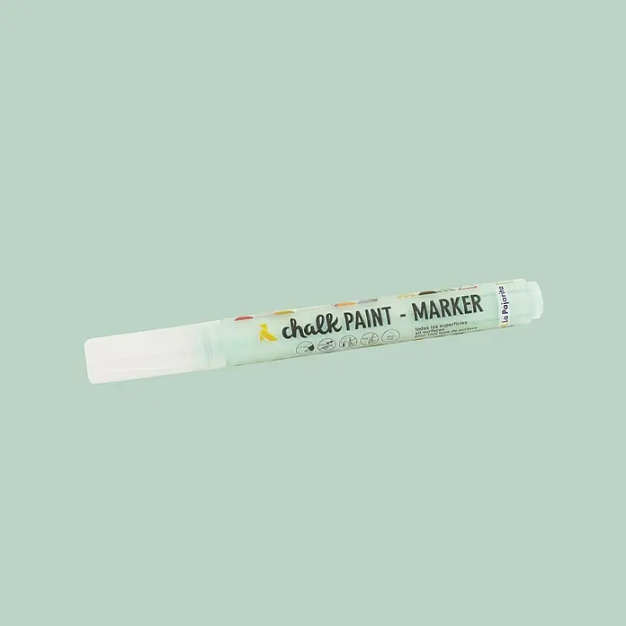 La Pajarita Marcador para ropa Chalk Paint Marker - Mint, 6 ml, Mate - Vista angular