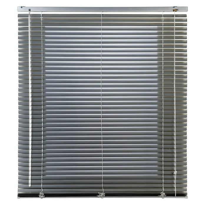 Veneciana Techno - An x Al: 90 x 160 cm, Plateado, Aluminio - Vista frontal