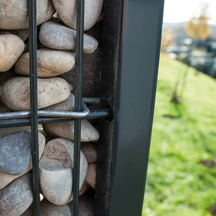Kraus Gabionen-Pfosten-Set - 184 cm, Metall, Pulverbeschichtet - Detailaufnahme