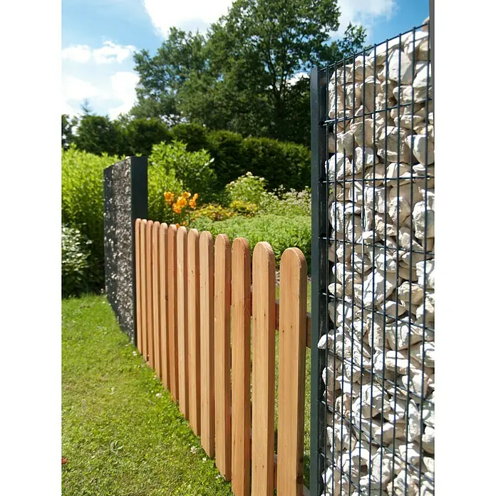 Kraus Gabionen-Pfosten-Set - 184 cm, Metall, Pulverbeschichtet - Stimmungsaufnahme