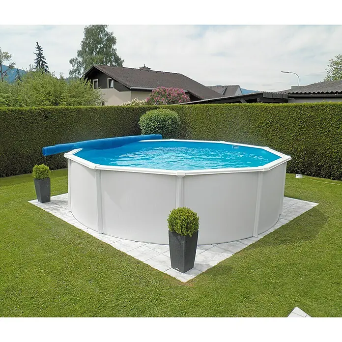 KWAD Pool-Set Steely de luxe - Durchmesser: 3,6 m, Höhe: 1,2 m, Fassungsvermögen: 11.600 l, Rund